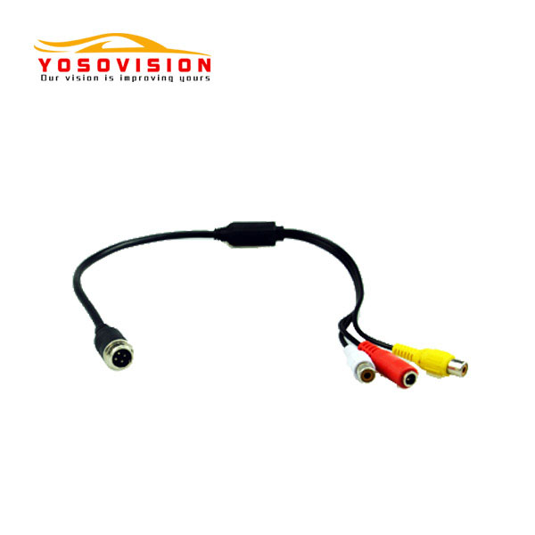 4Pin male to 2xRCA female & DC female adapter cable YS-AD01