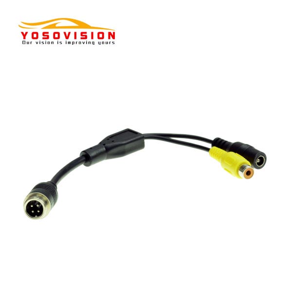 4Pin male to yellow RCA female & DC female adapter cable YS-AD04